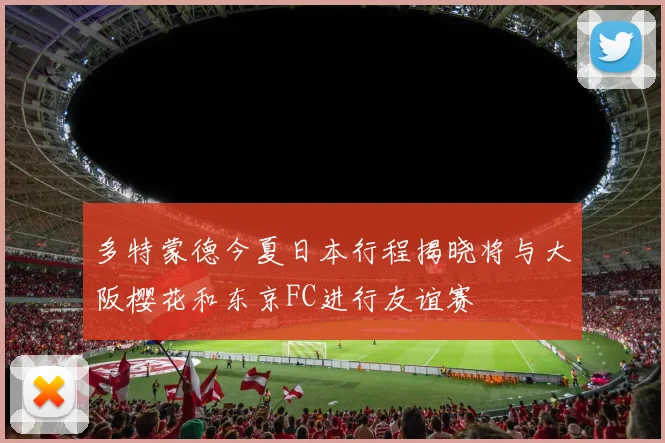多特蒙德今夏日本行程揭晓将与大阪樱花和东京FC进行友谊赛